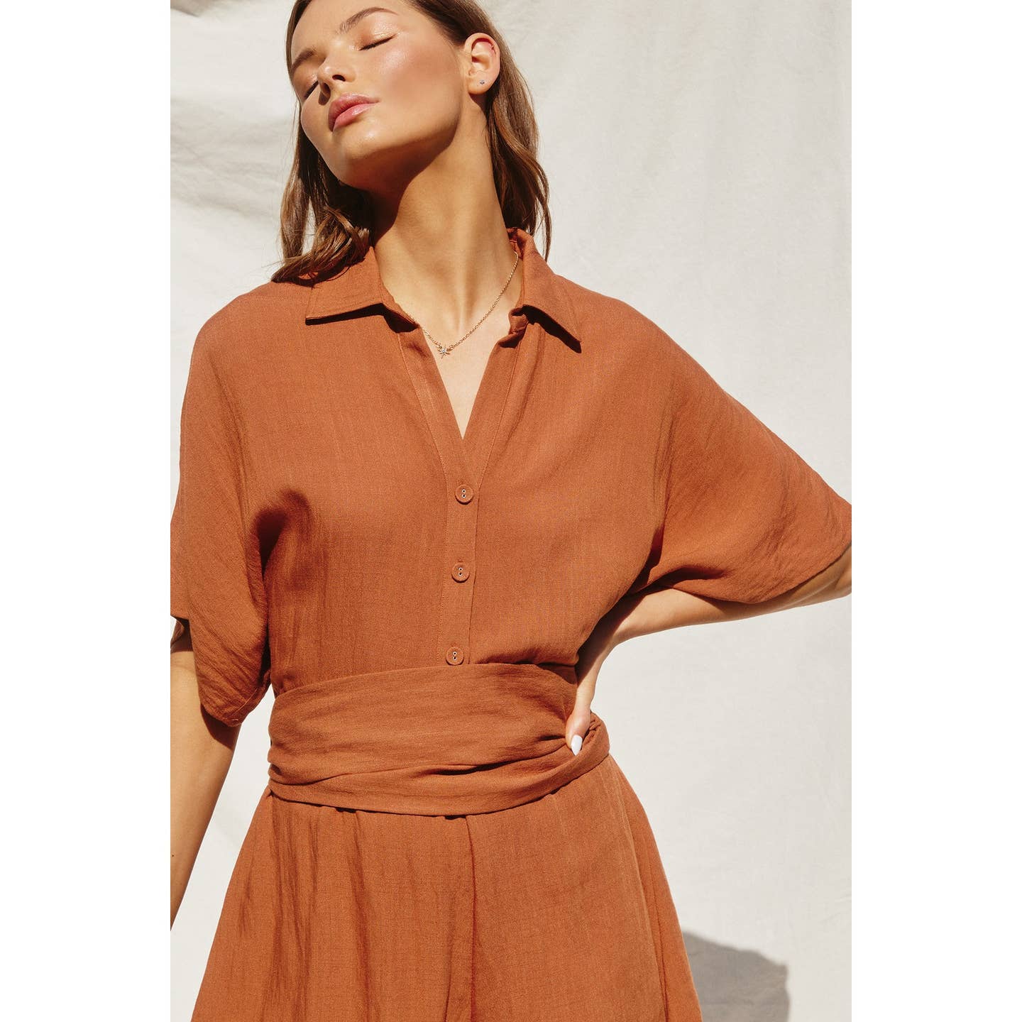 Breezy Button Up Romper