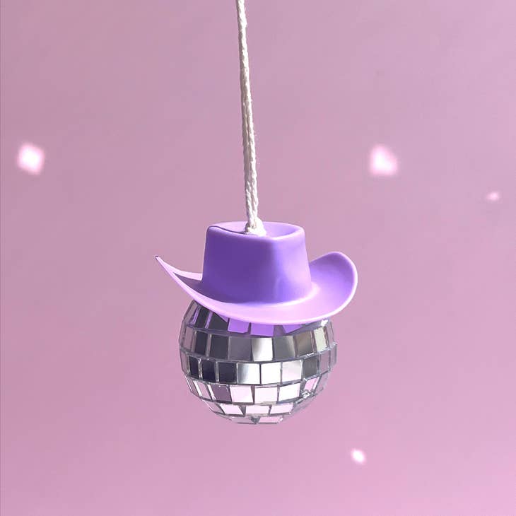 Cowboy Disco Ball Ornament