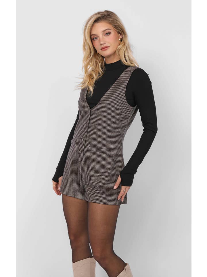 Outta Here Button Romper
