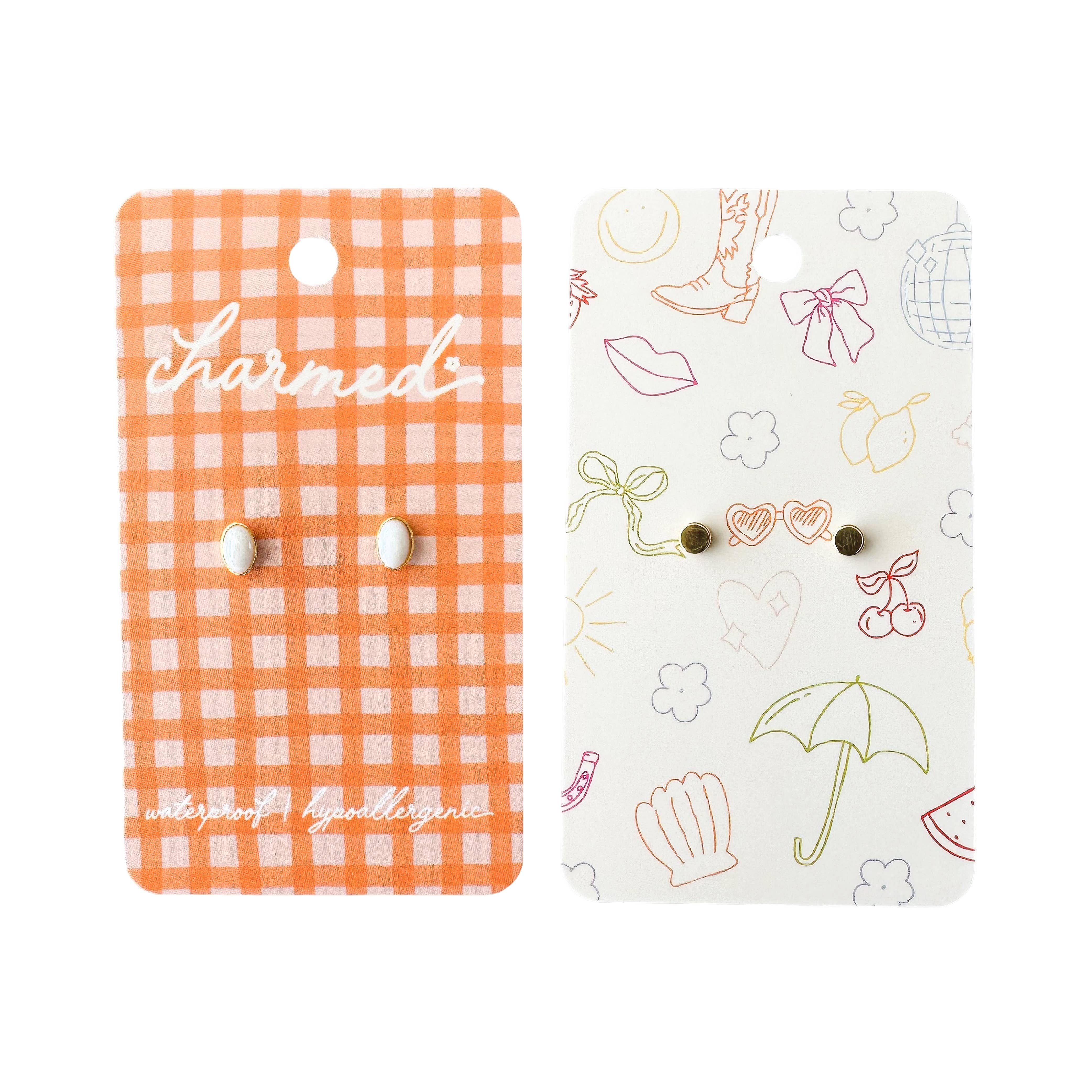 Oval Pearl | Hypoallergenic & Screw-back