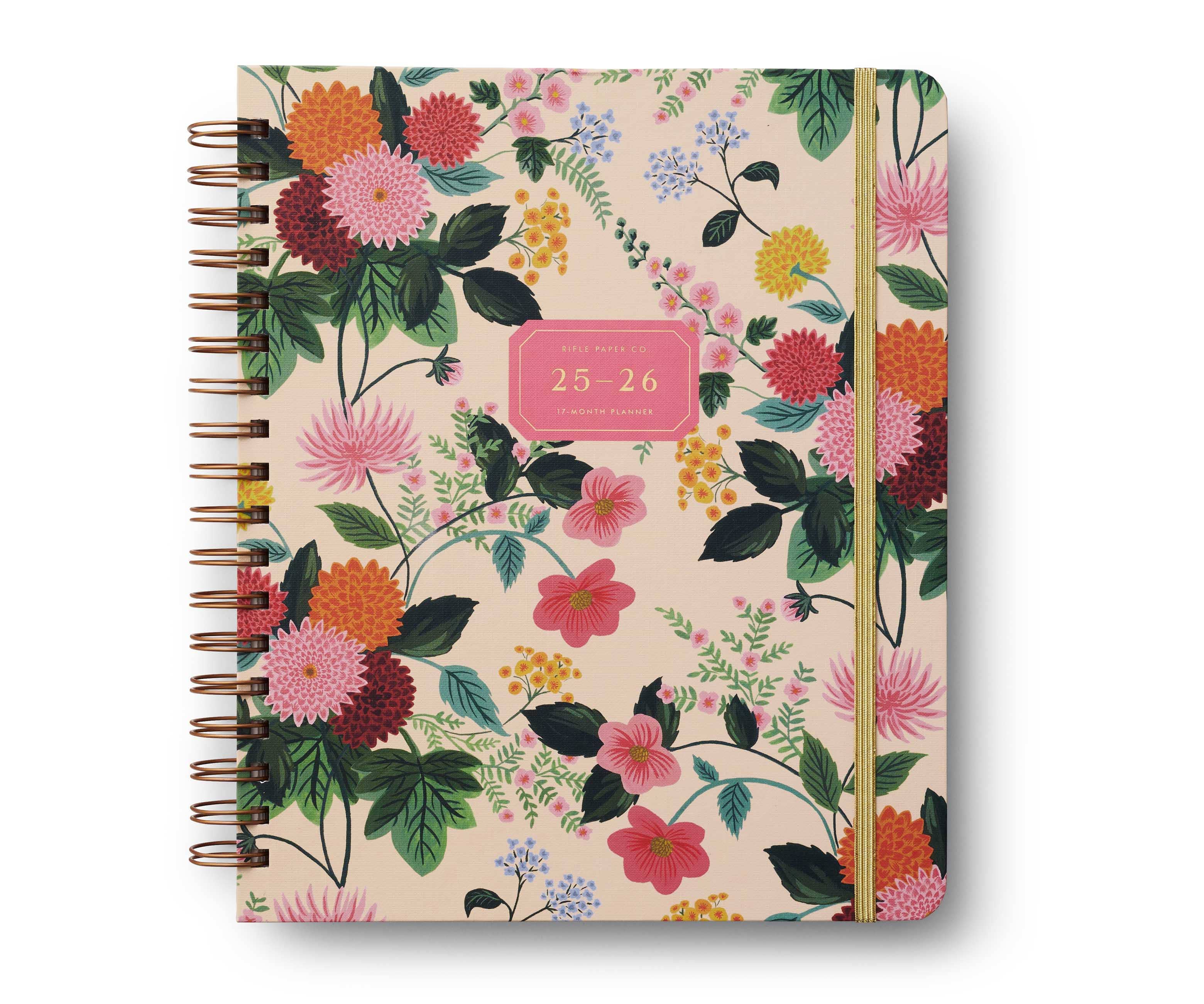 2026 Dahlia 17-Month Academic Hardcover Spiral Planner