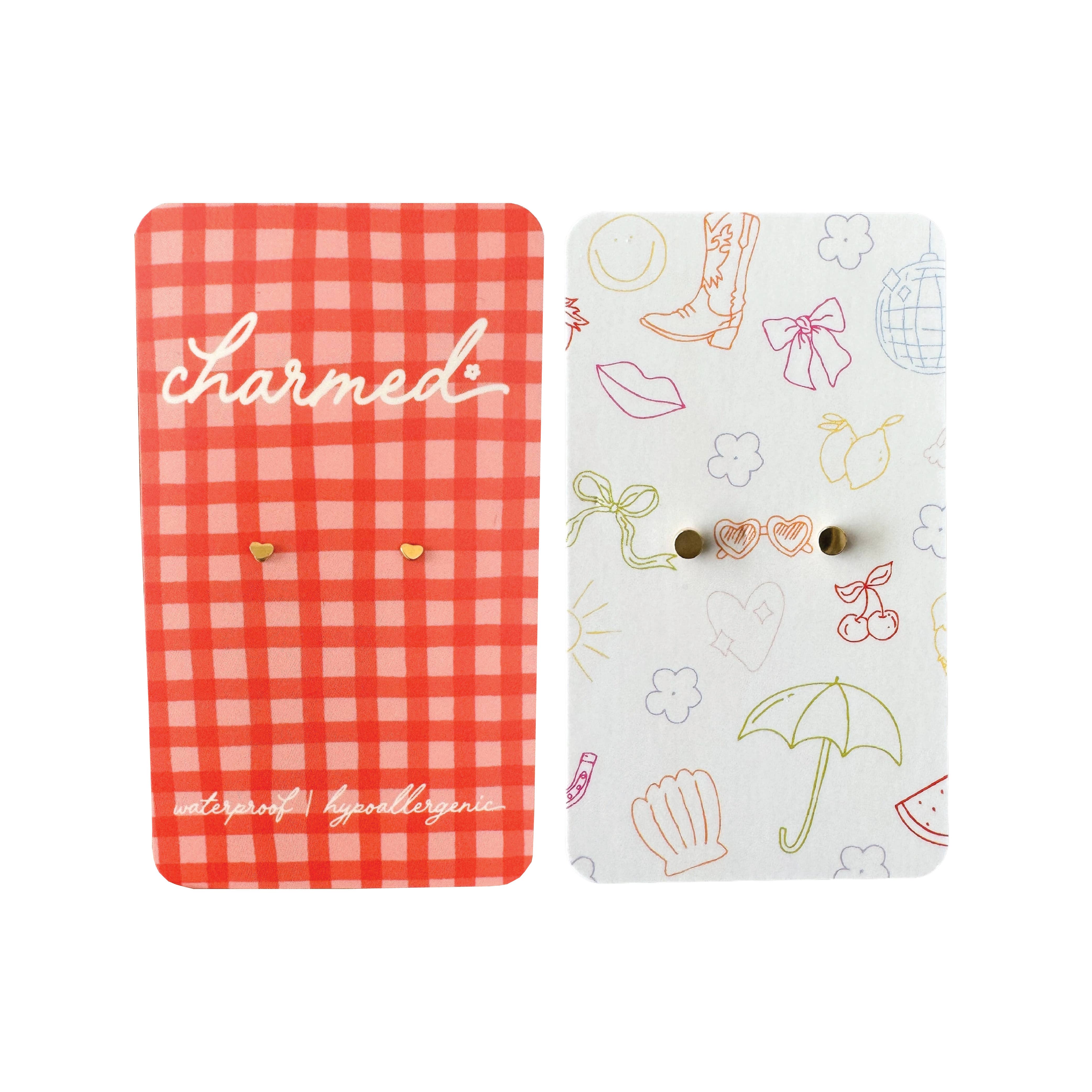 Itty Bitty Hearts | Hypoallergenic & Screw-Back