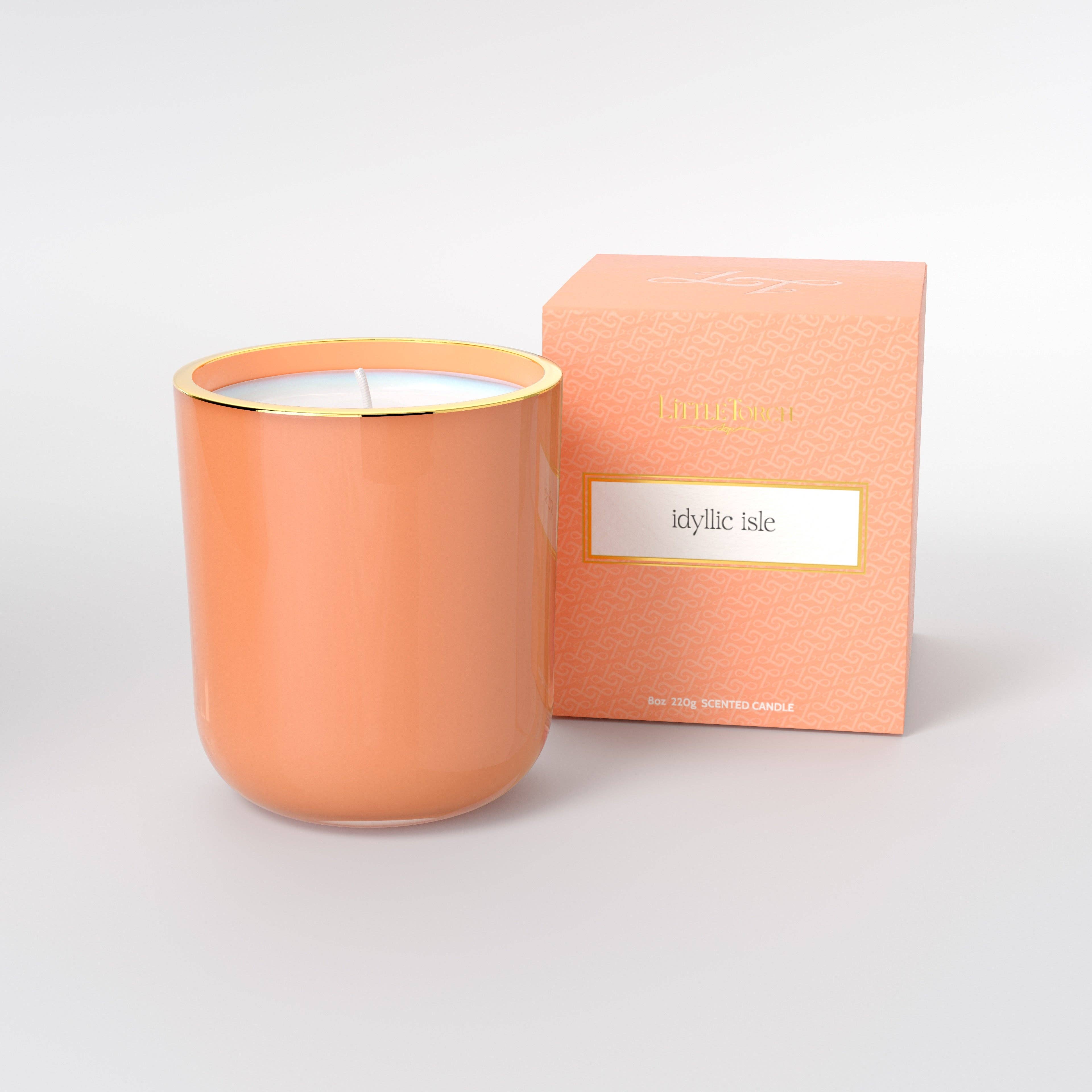 Idyllic Isle Glass Candle