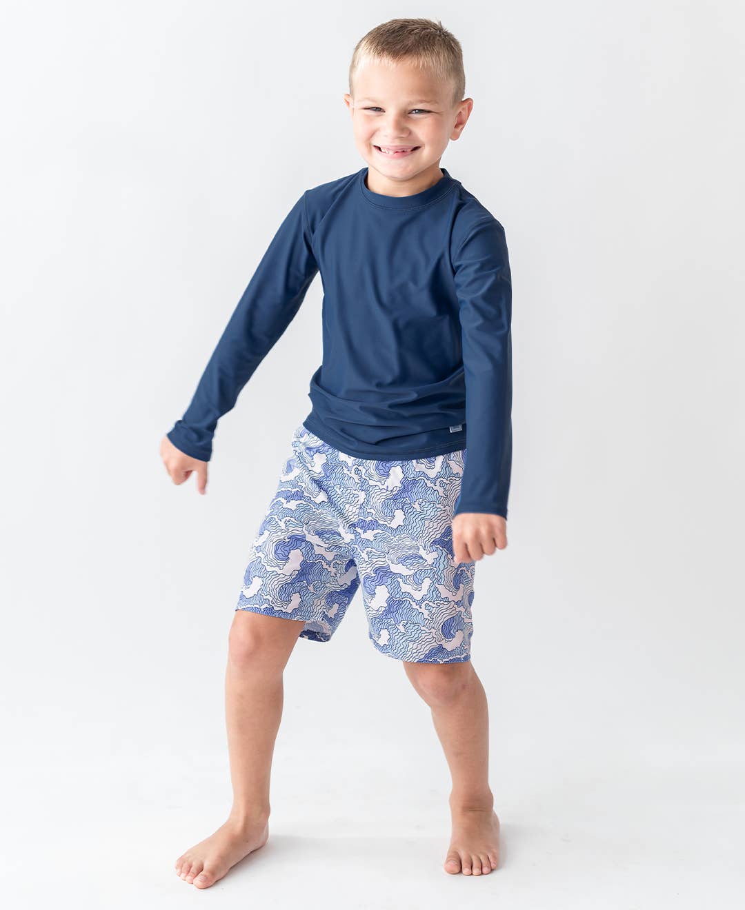 Long Sleeve Rash Guard - Navy *FINAL SALE*