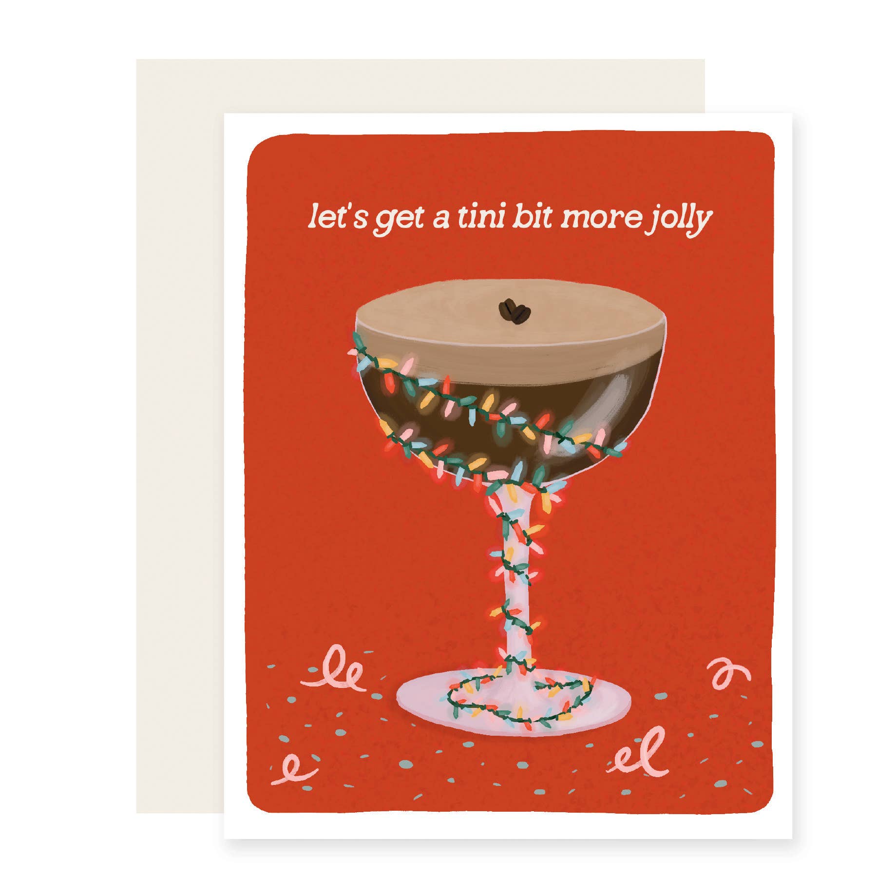 Espresso Tini More Jolly Holiday Card