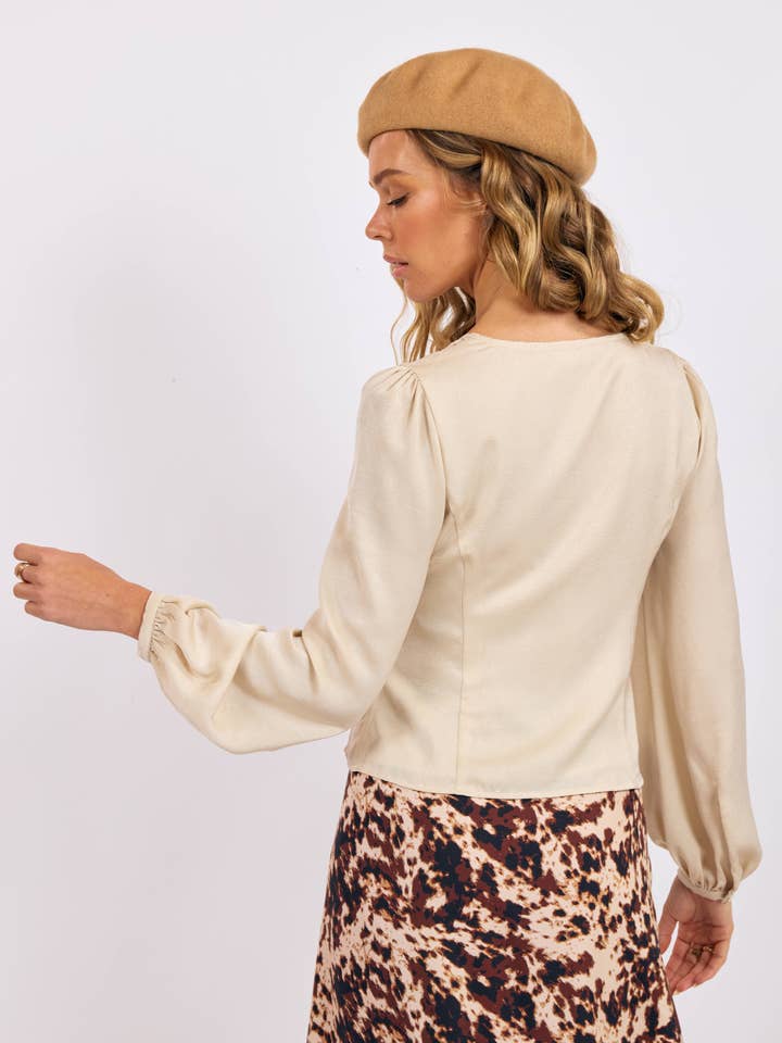 Wander Button Front Blouse