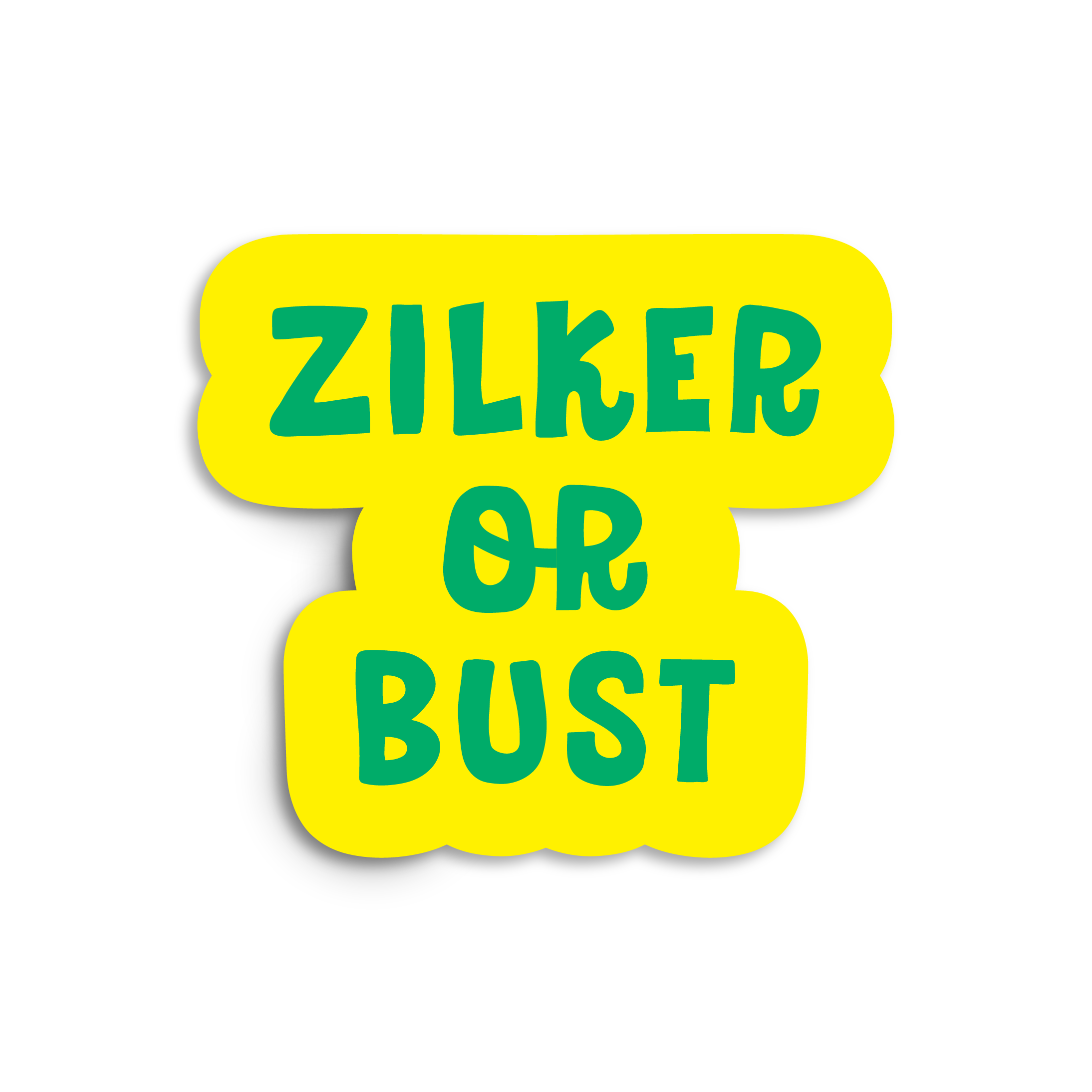 Zilker or Bust Sticker | Austin Sticker Vinyl
