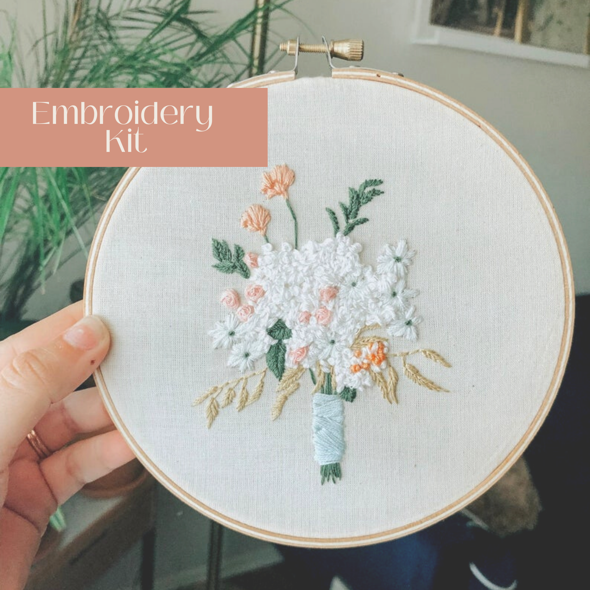 Bridal Bouquet Intermediate Embroidery Kit