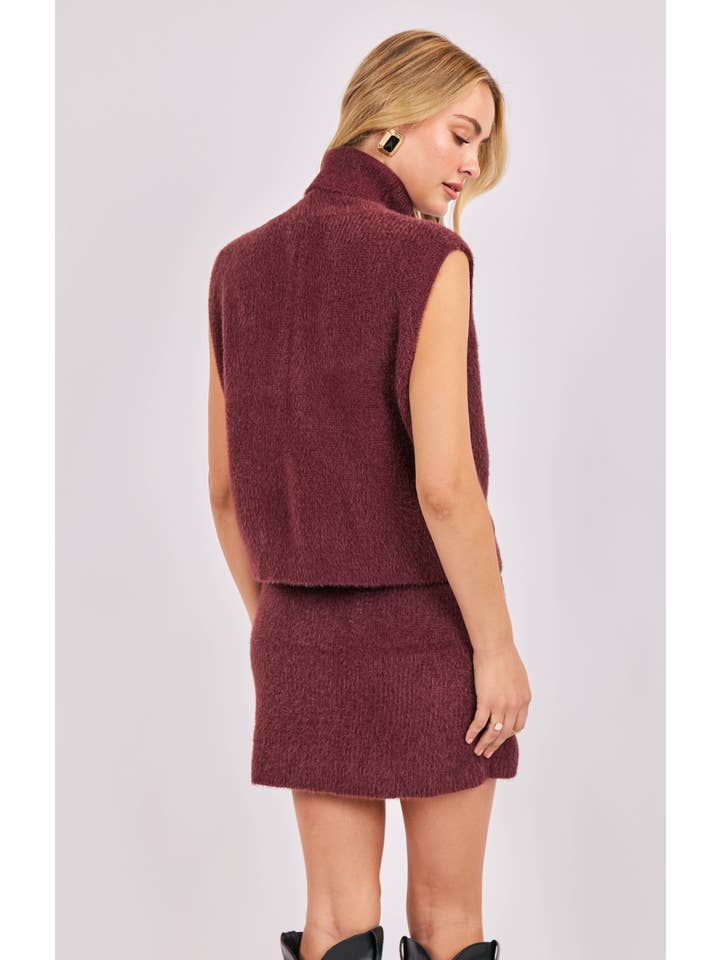 Crosby Fuzzy Turtleneck Sweater