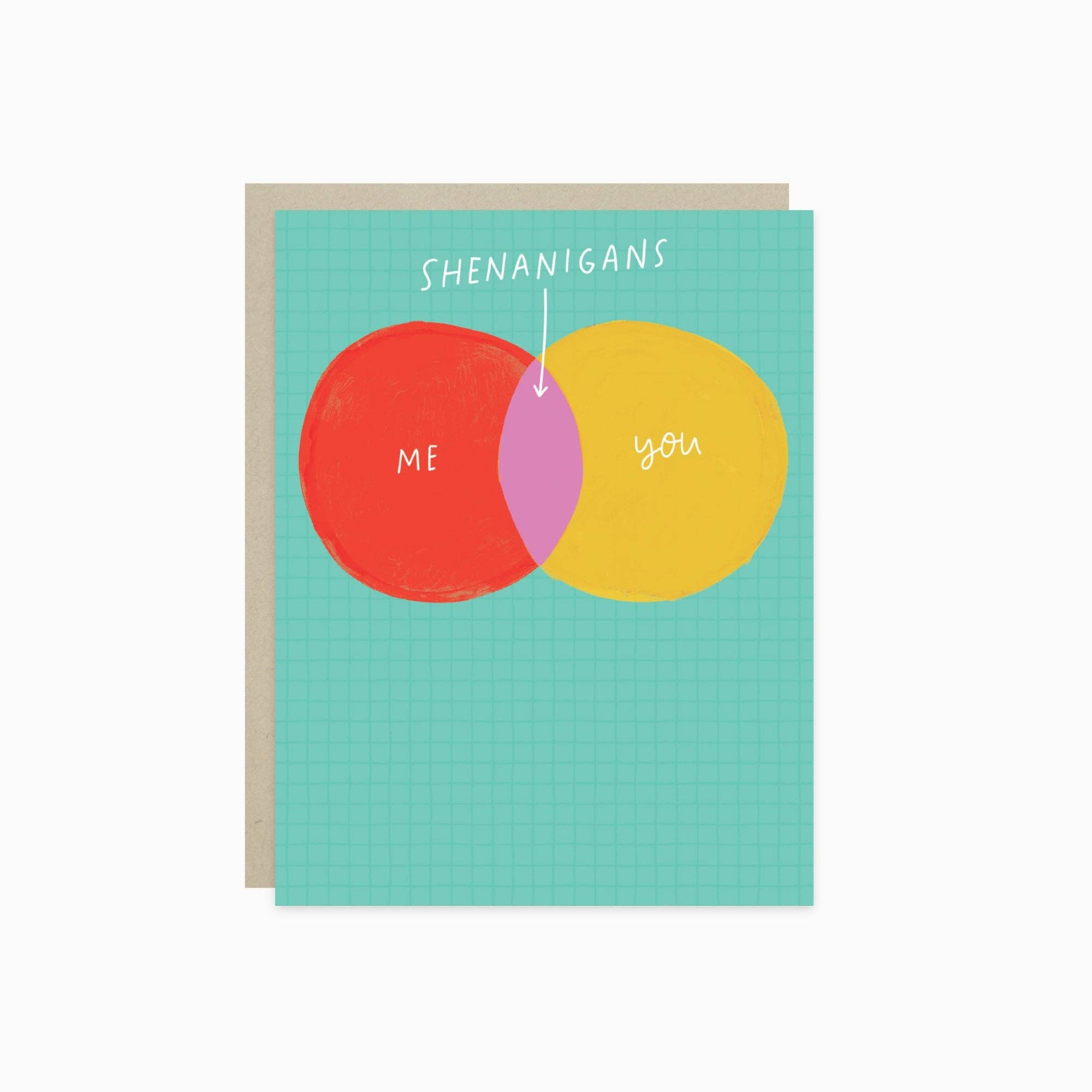 Shenanigans Venn Diagram Friendship Card