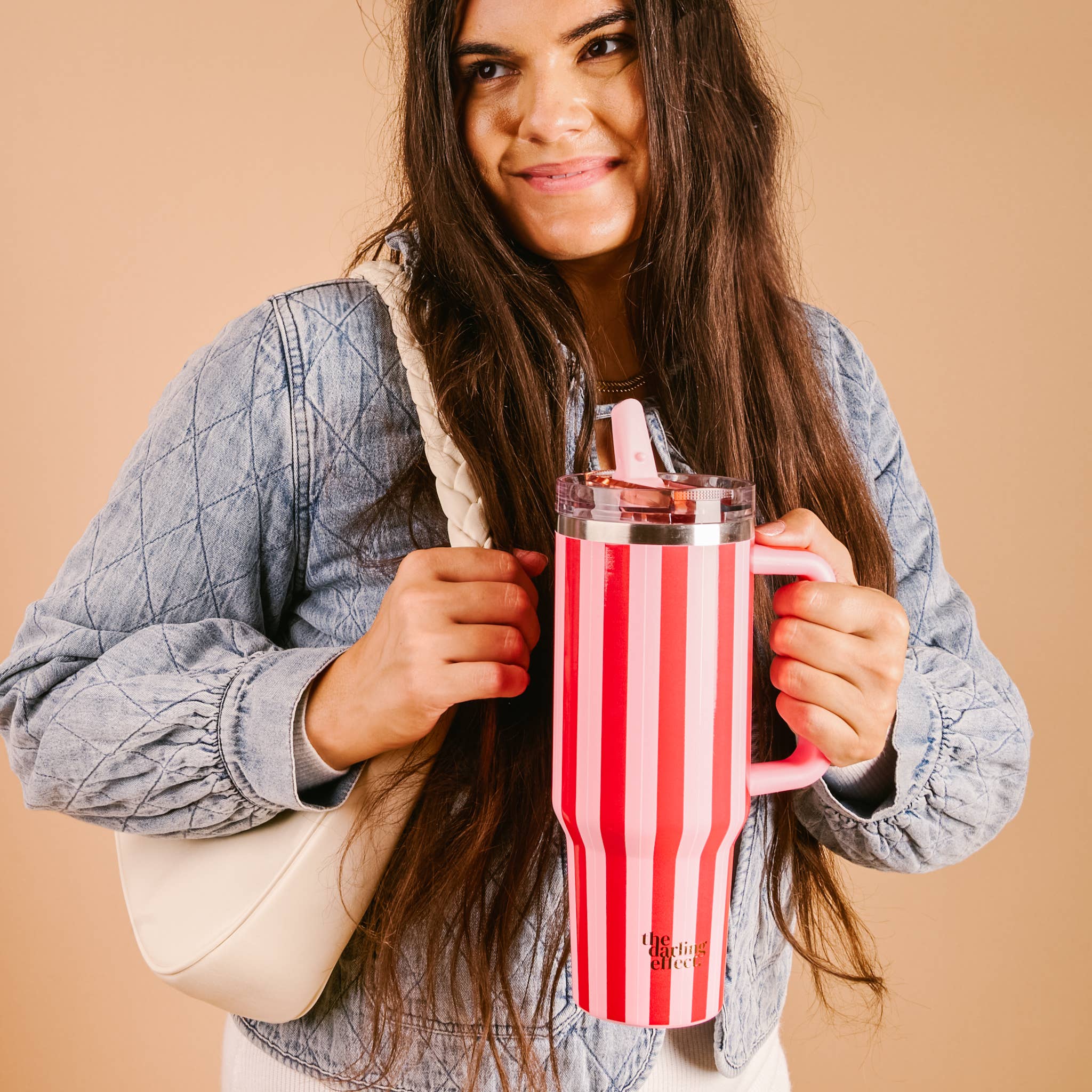 Peppermint Stripes 40 oz Tumbler