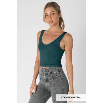 Vintage Reversible Crop Top
