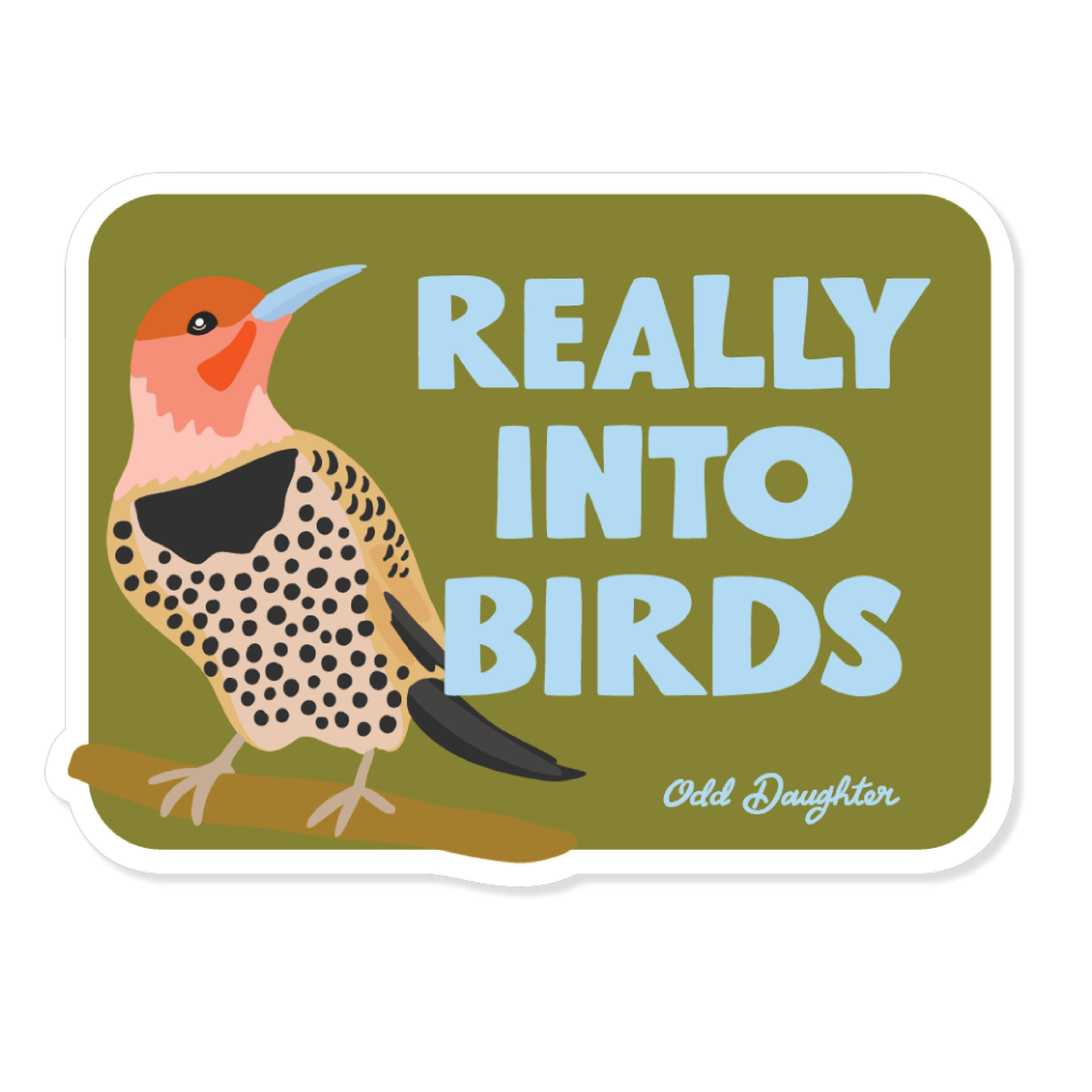 Really Into Birds Vinyl Sticker
