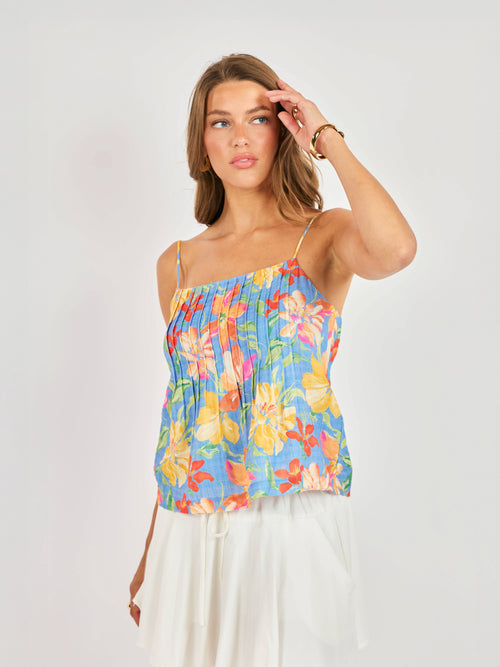 Beach Cowgirl Pleated Cami