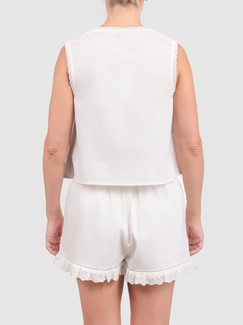 Lowtide Lace Trim Sleeveless Top