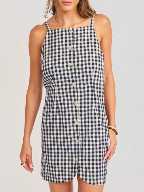Mustang Gingham Mini Dress