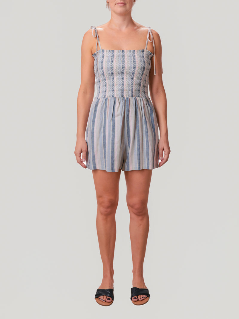 Sweetgrass Stripe Pullover Romper