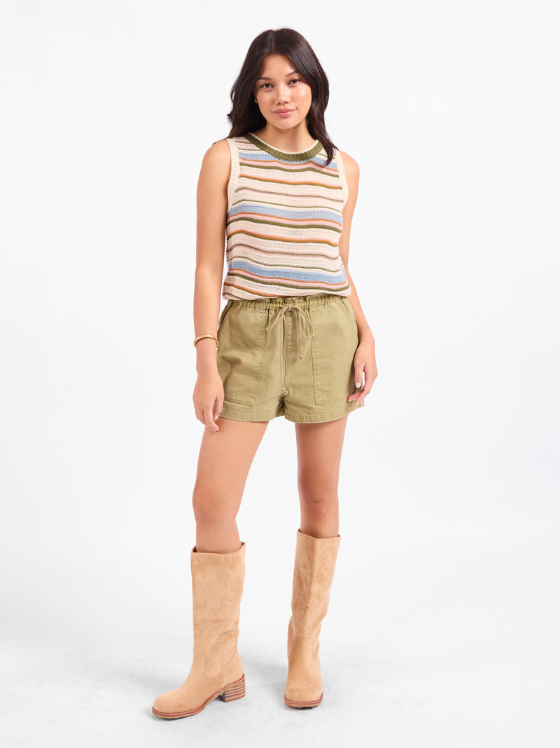 Fall Stripe Sweater Vest