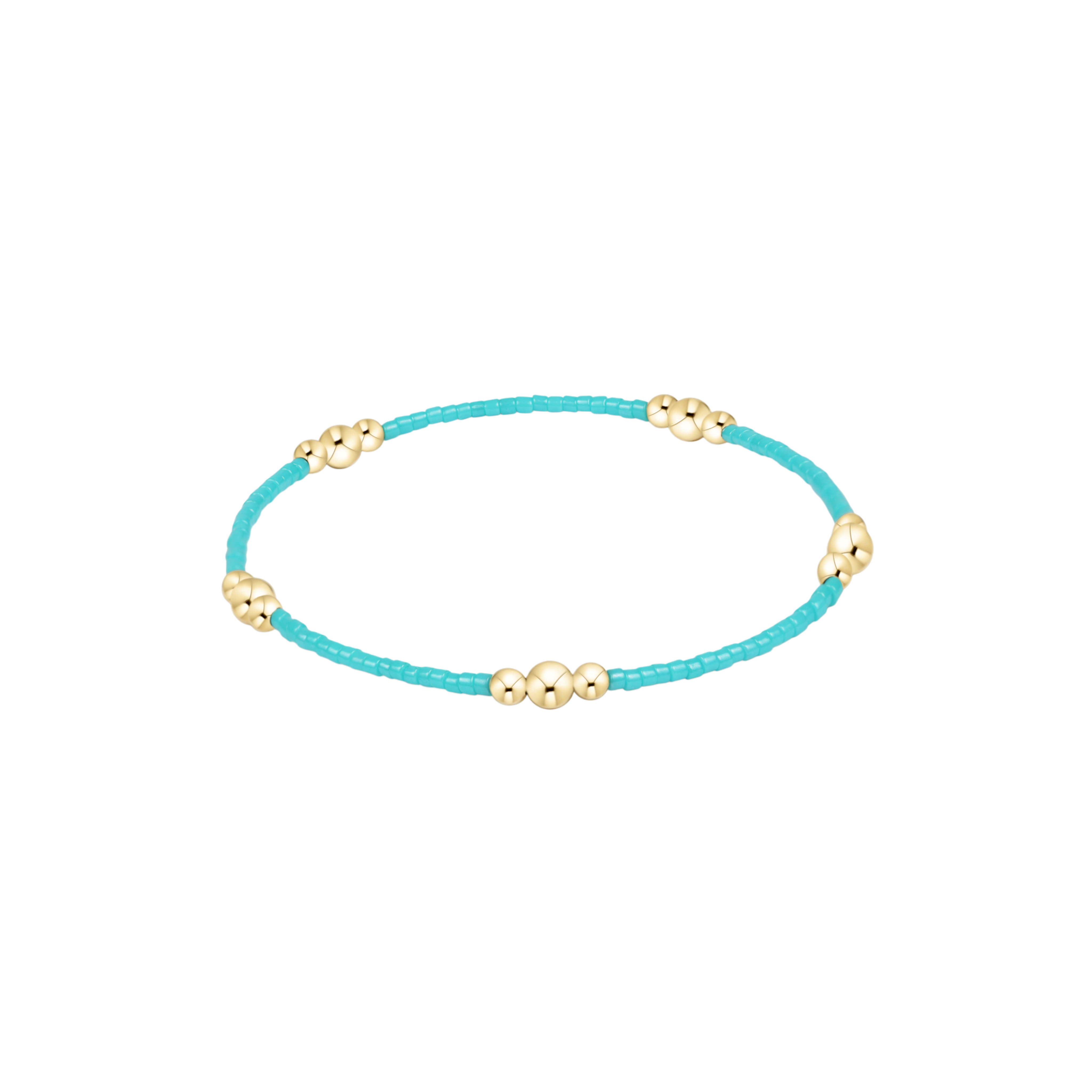Hope Purpose Gold Bracelet - Turquoise