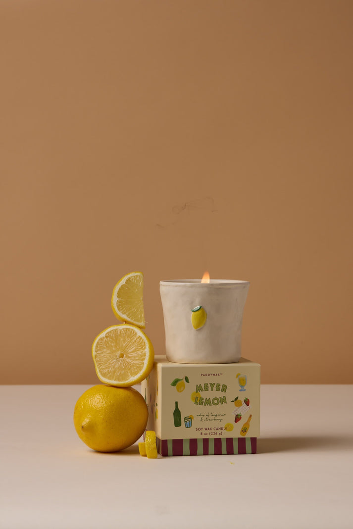 Meyer Lemon Bistro Ceramic Candle