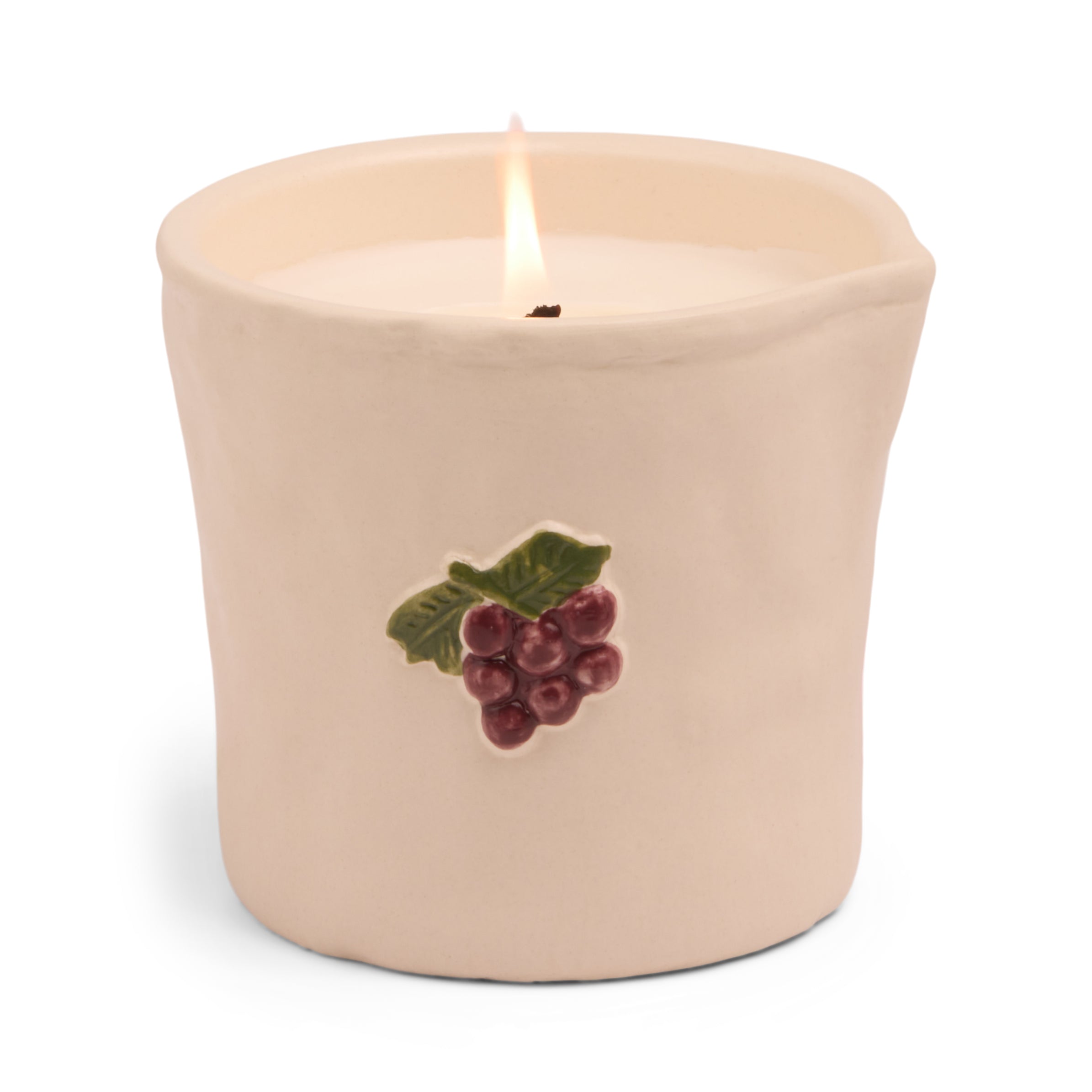 Bordeaux Grape Bistro Ceramic Candle