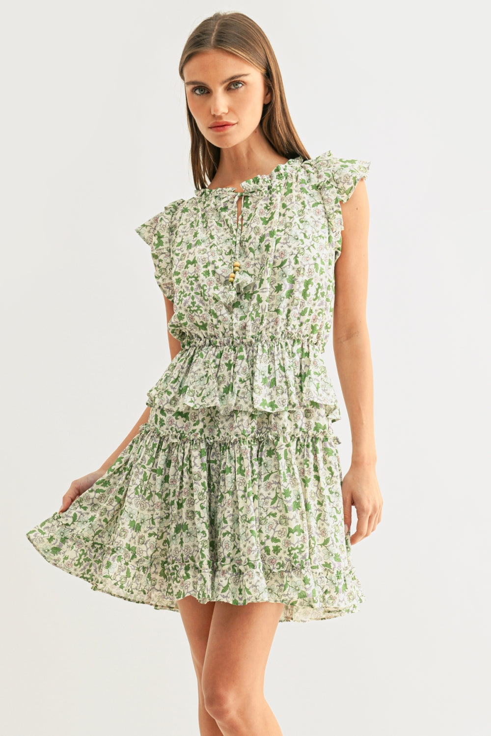 Betty Ruffled Mini Dress