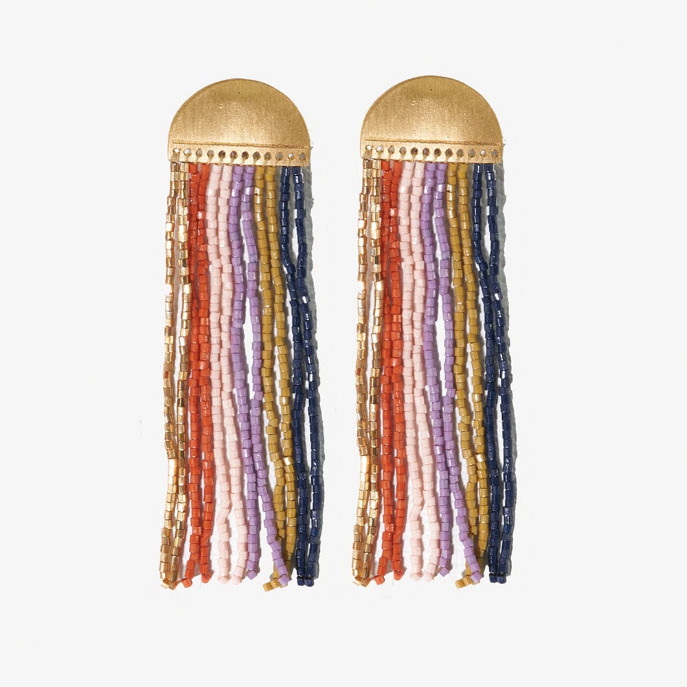 Riley Half Circle Fringe Earrings