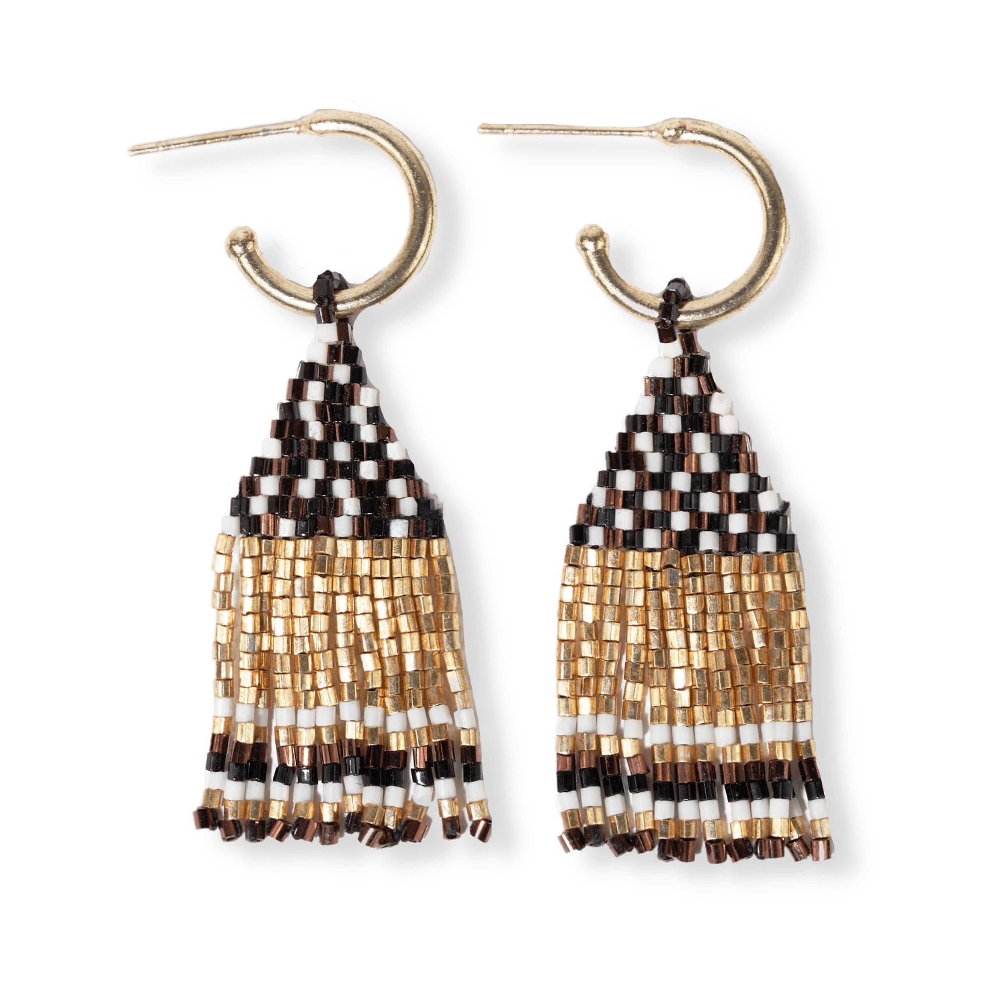 Leta Mini Hoop Fringe Earrings