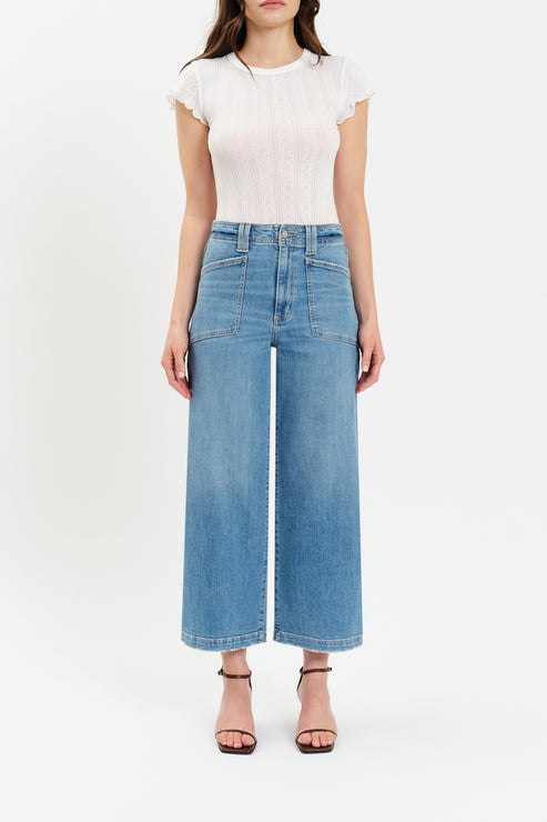 Valley Girl High Rise Wide Leg Jeans - Fave