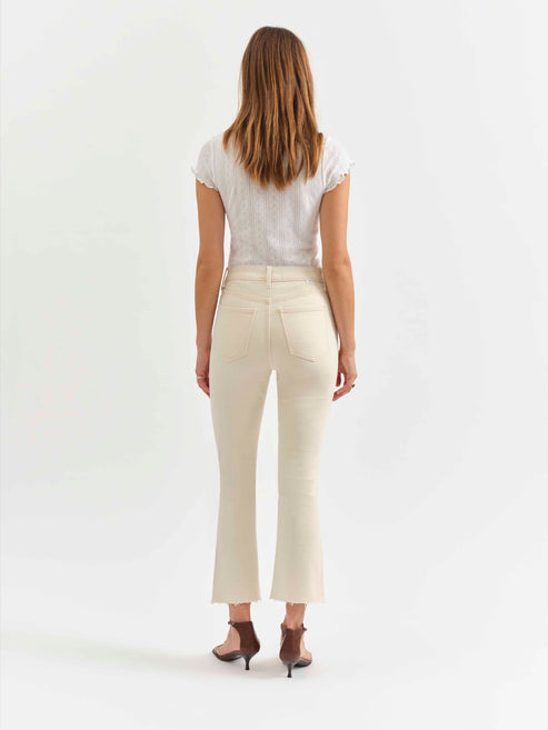 Shy Girl Crop Flare - Raw Cut