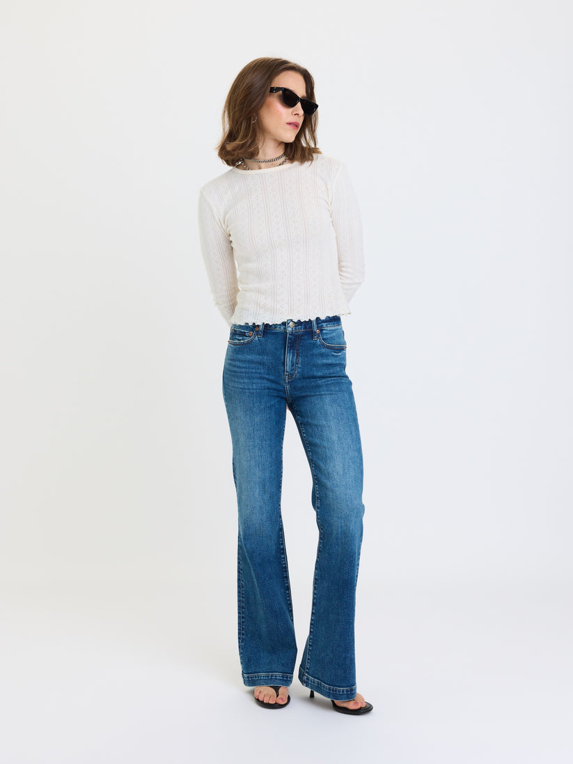 The Heartbreaker Mid Rise Flare - Dusk