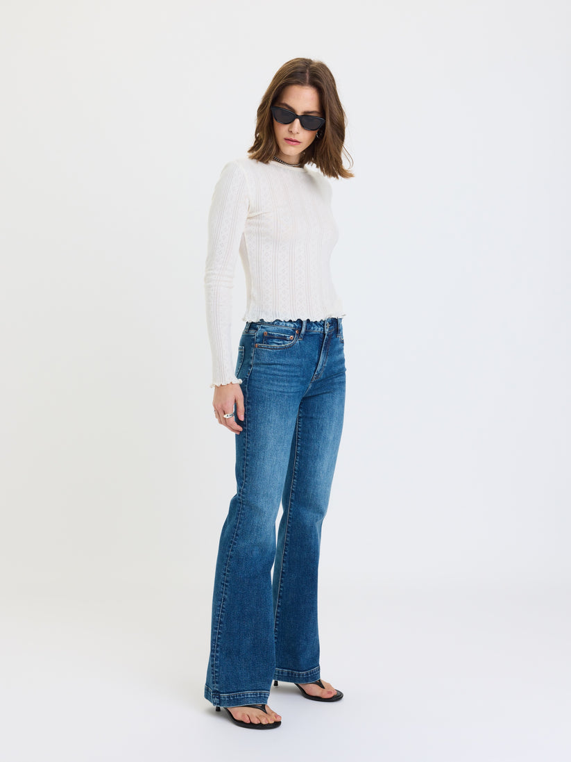 The Heartbreaker Mid Rise Flare - Dusk