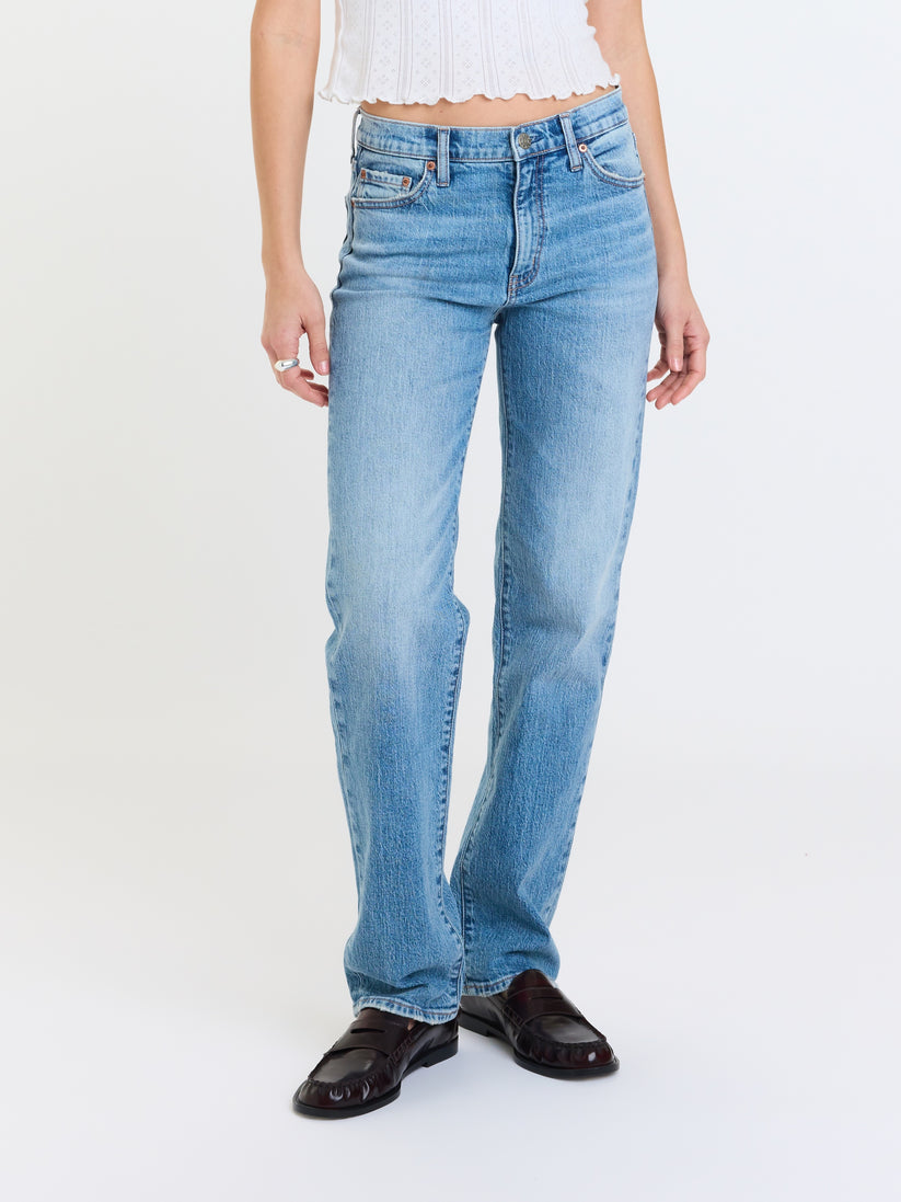 Rebel Mid Rise Slim Straight - On Repeat