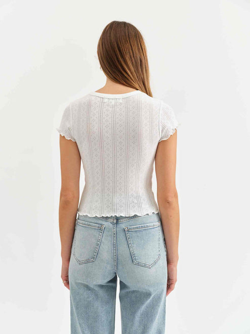 Lily Baby Tee - White Hot