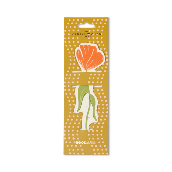 Poppy Framed Floral Bookmark