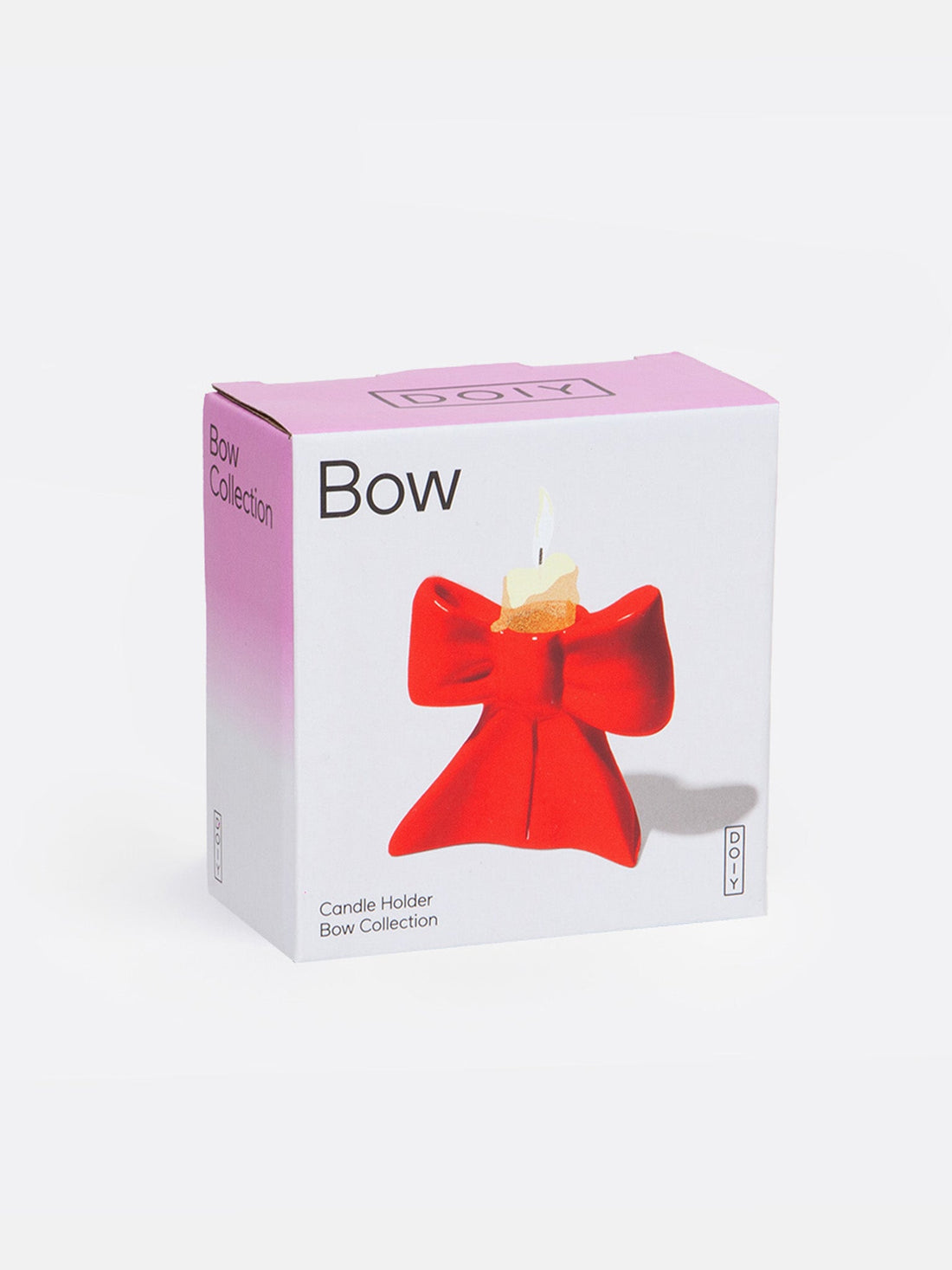 Red Bow Small Candle Holder