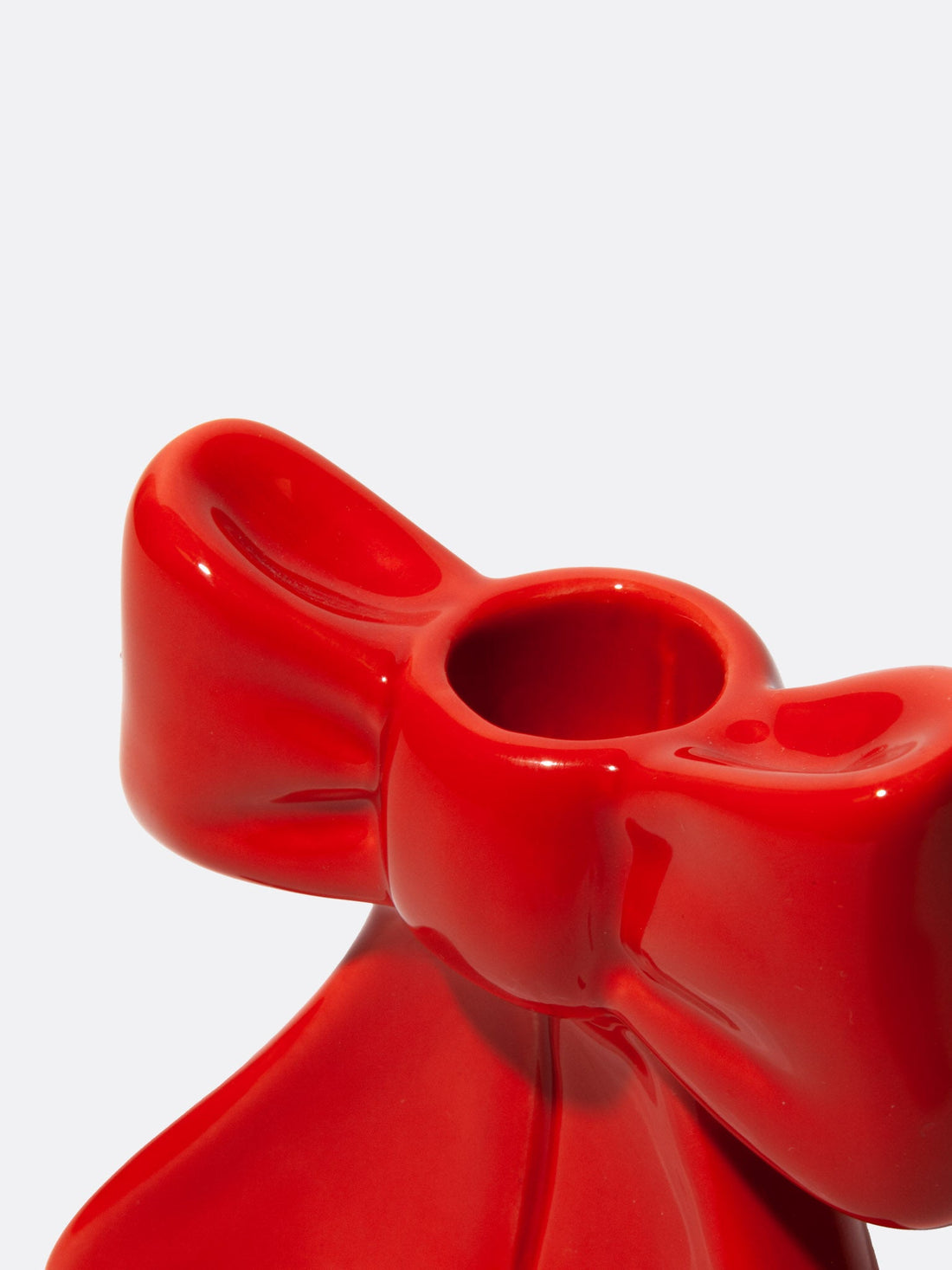 Red Bow Small Candle Holder