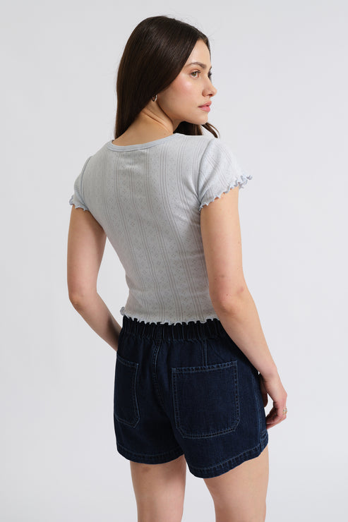 Lily Baby Tee - Powder Blue