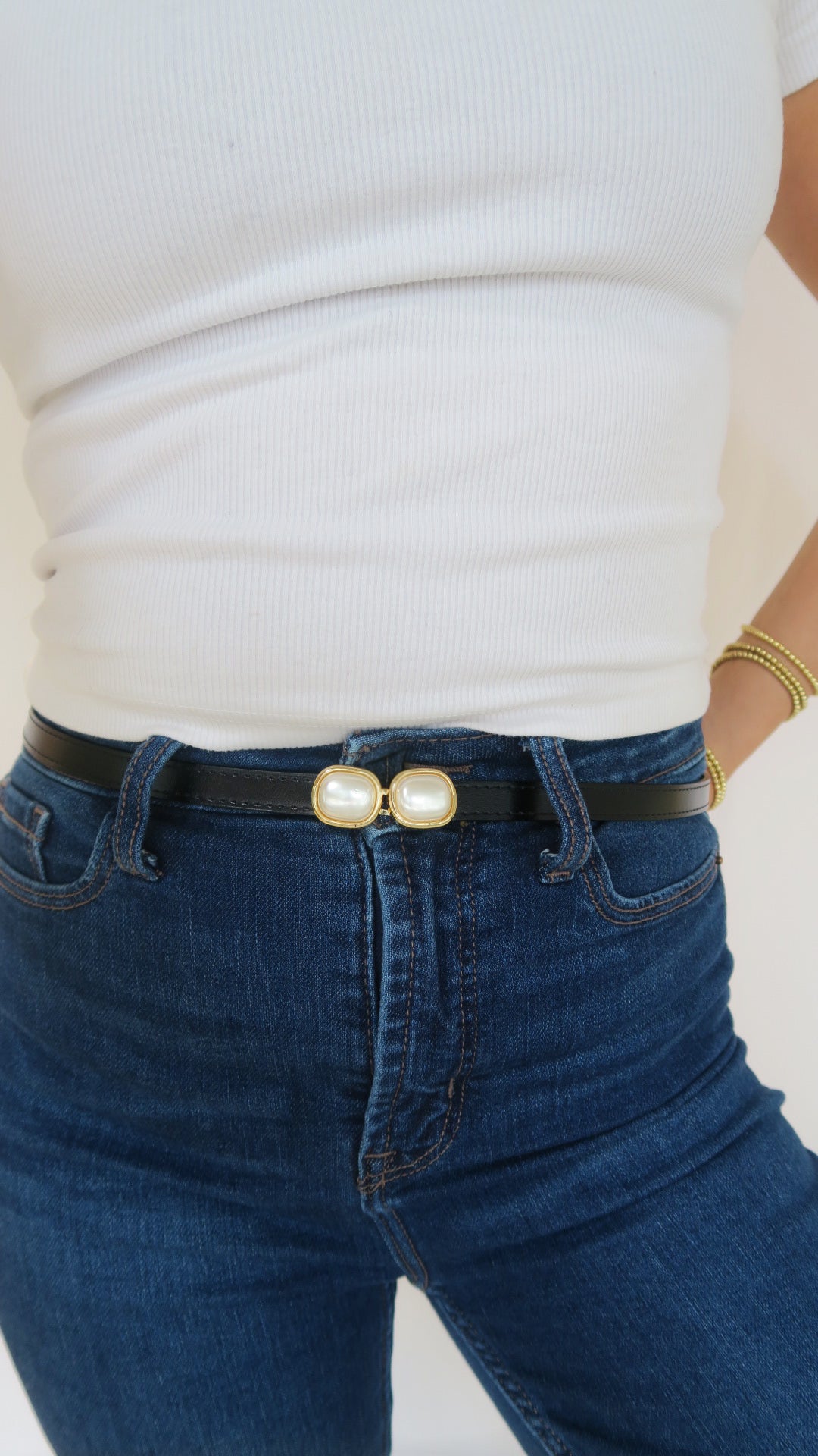Pearl Buckle Belt