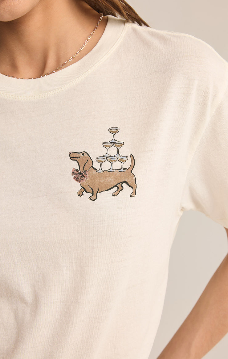 Bestie Boyfriend Tee - Sea Salt **FINAL SALE