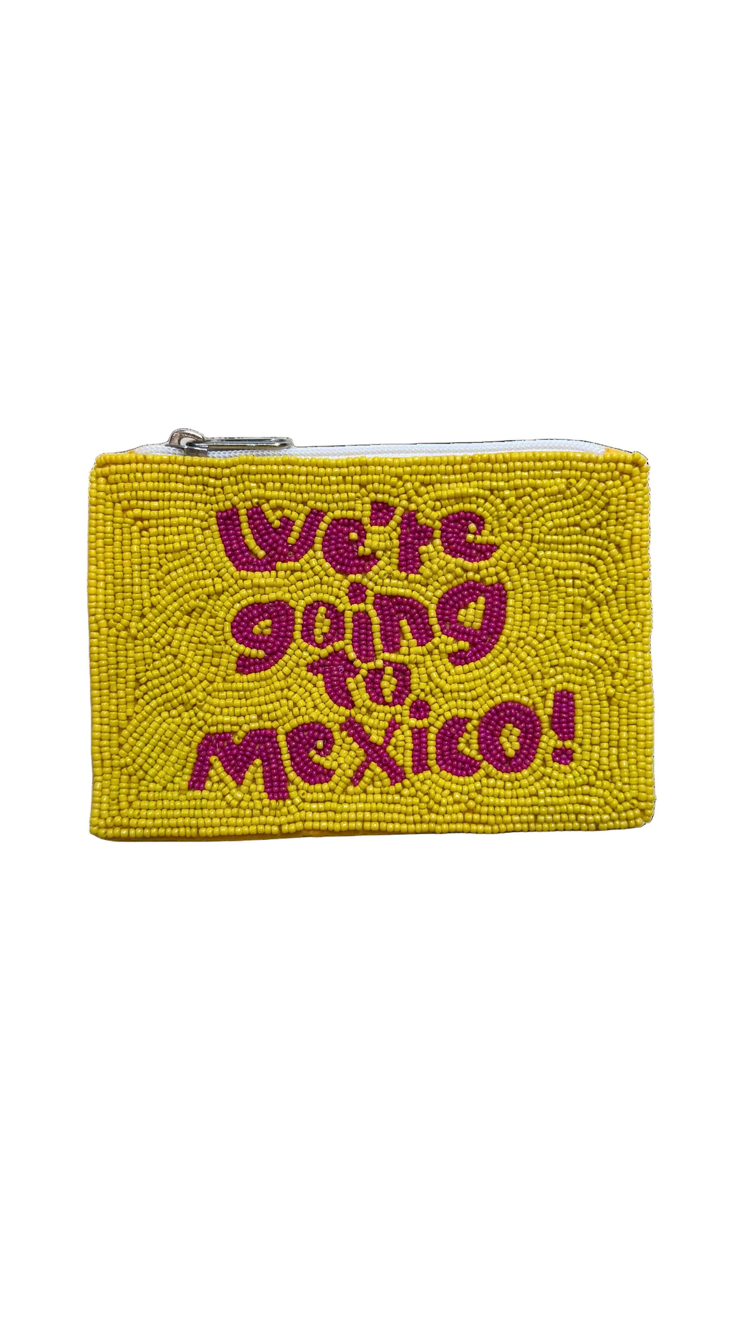 We're Going to Mexico Beaded Coin Wallet