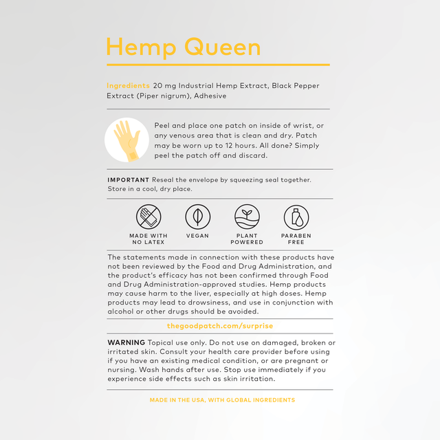 The Good Patch - CBD Hemp Queen