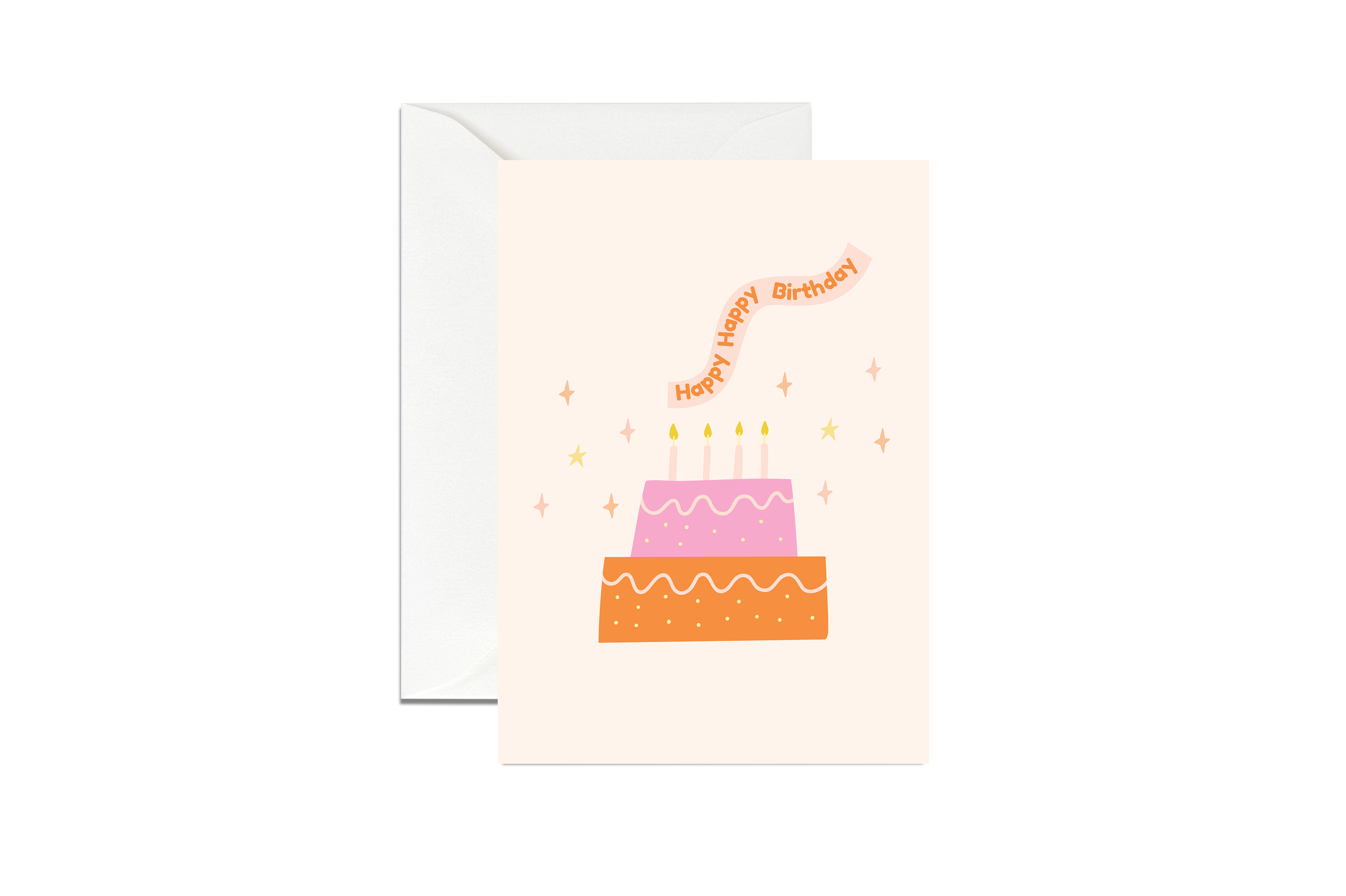 Happy Birthday Cake Greeting Card