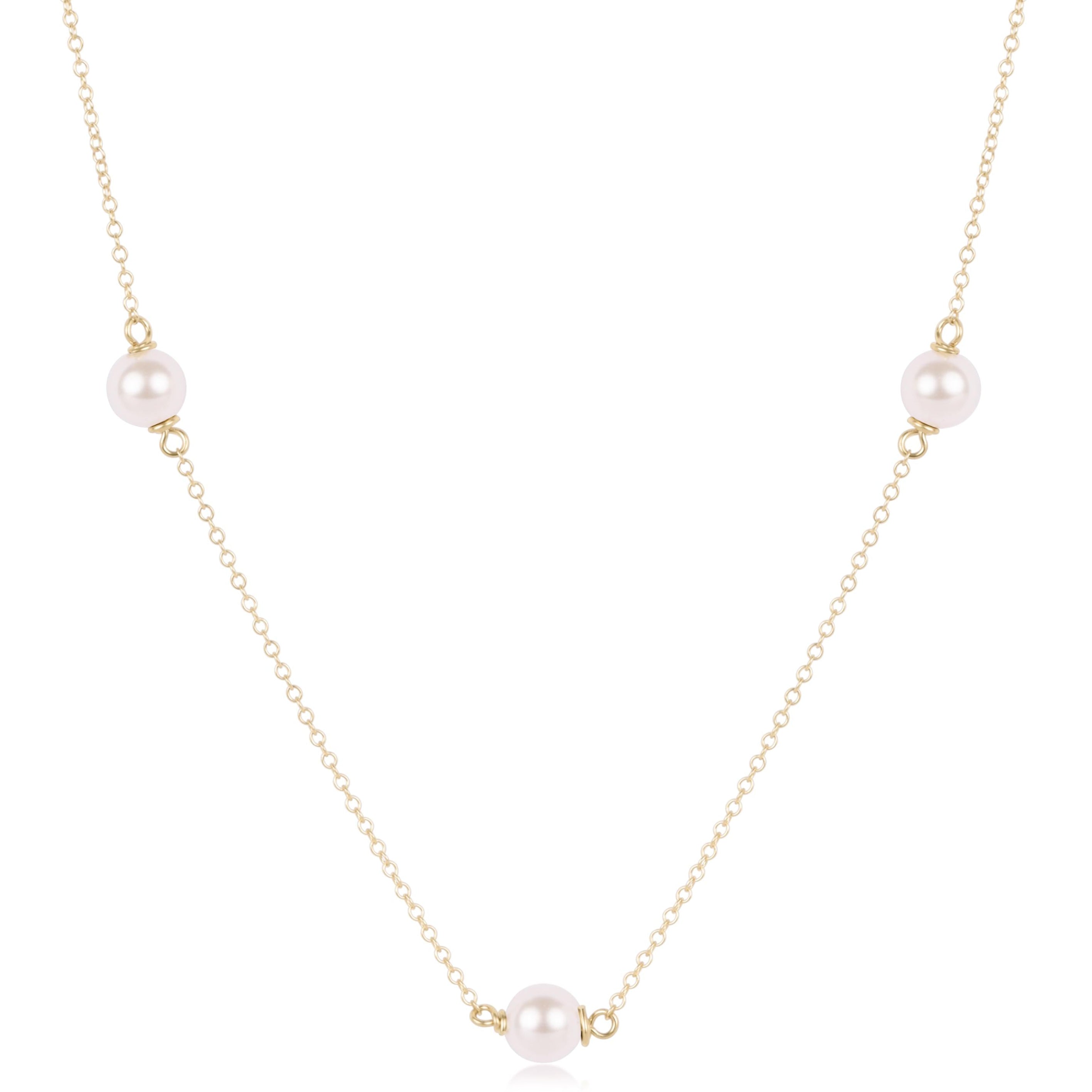 Choker Simplicity Chain Pearl - 15"