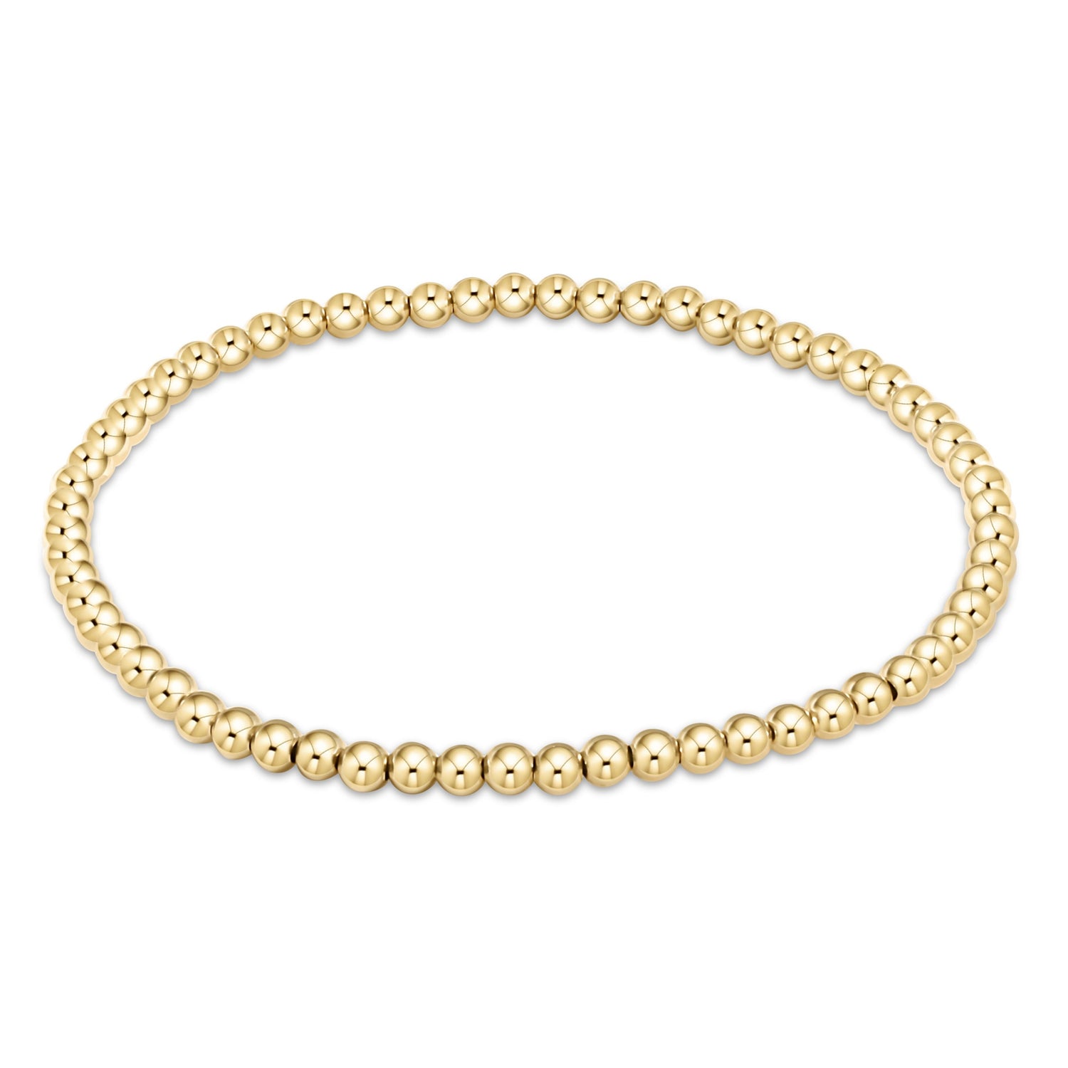 Extends Classic Gold 3mm Bead Bracelet