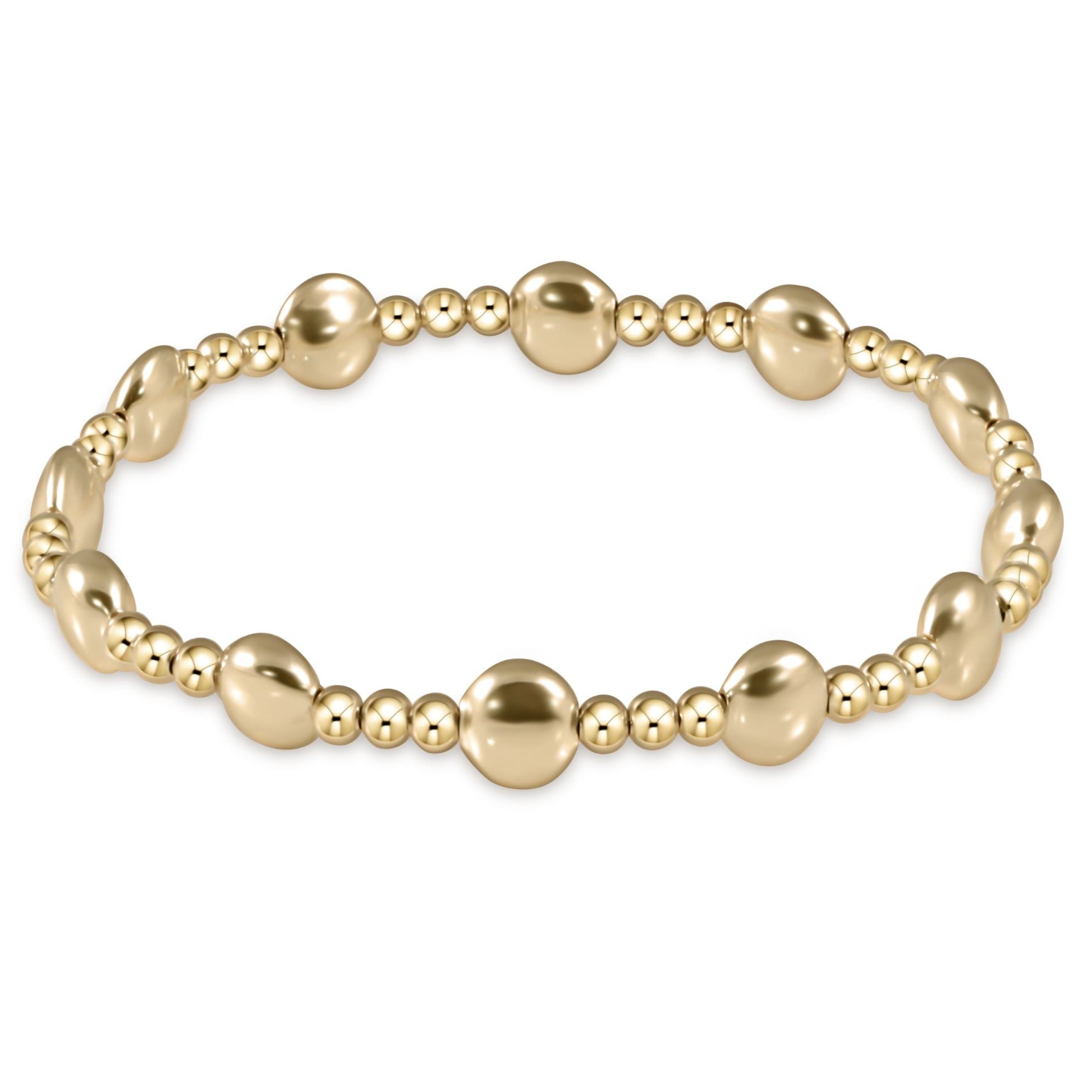 Honesty Sincerity Gold Bead Bracelet