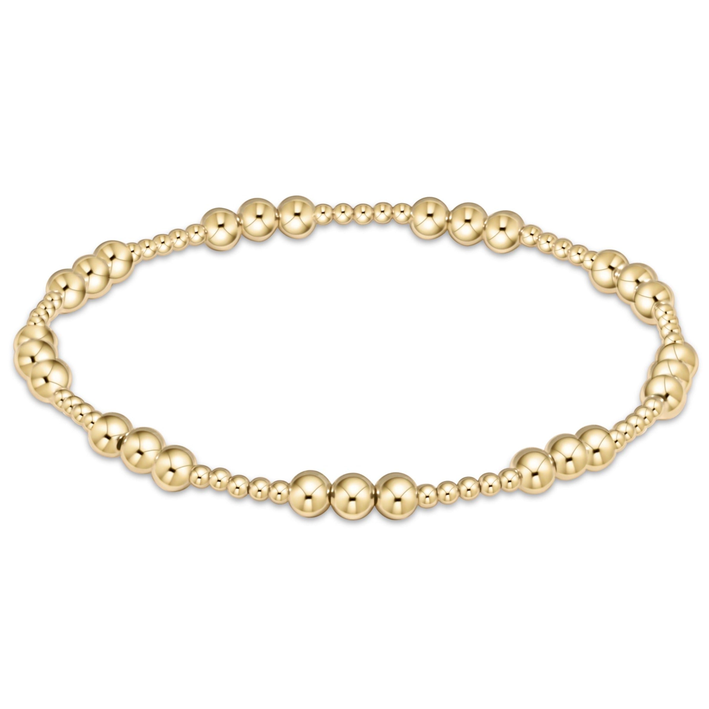 Classic Joy Gold Bead Bracelet