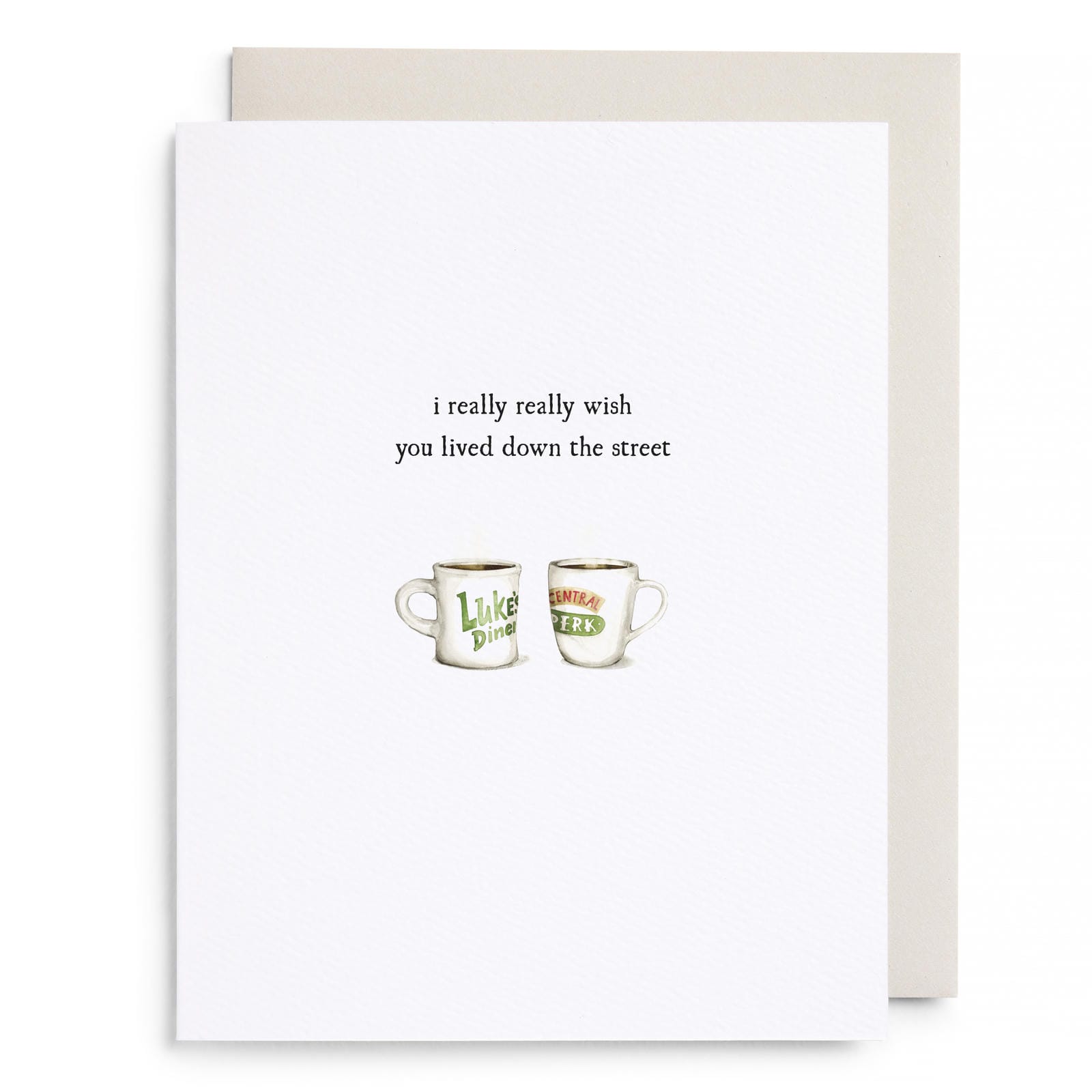 Coffee Cups Greeting Card