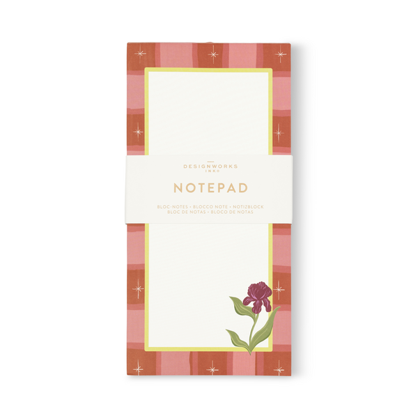 Iris Floral List Pad