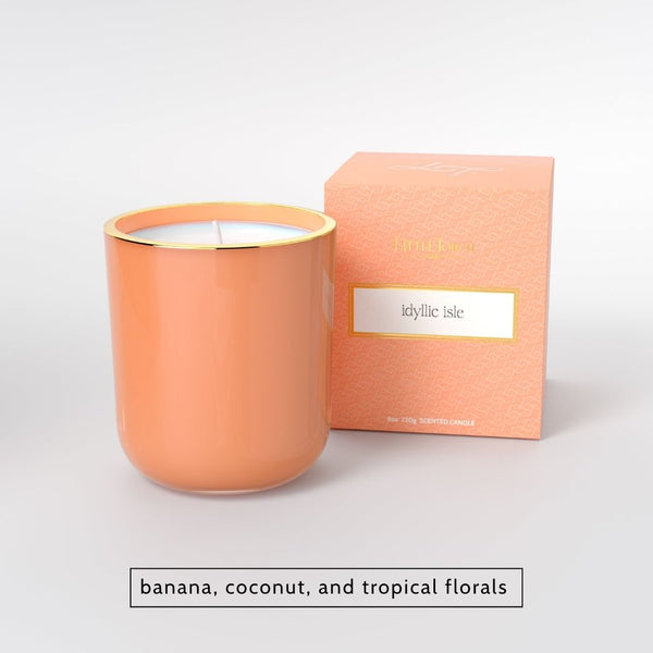 Idyllic Isle Glass Candle
